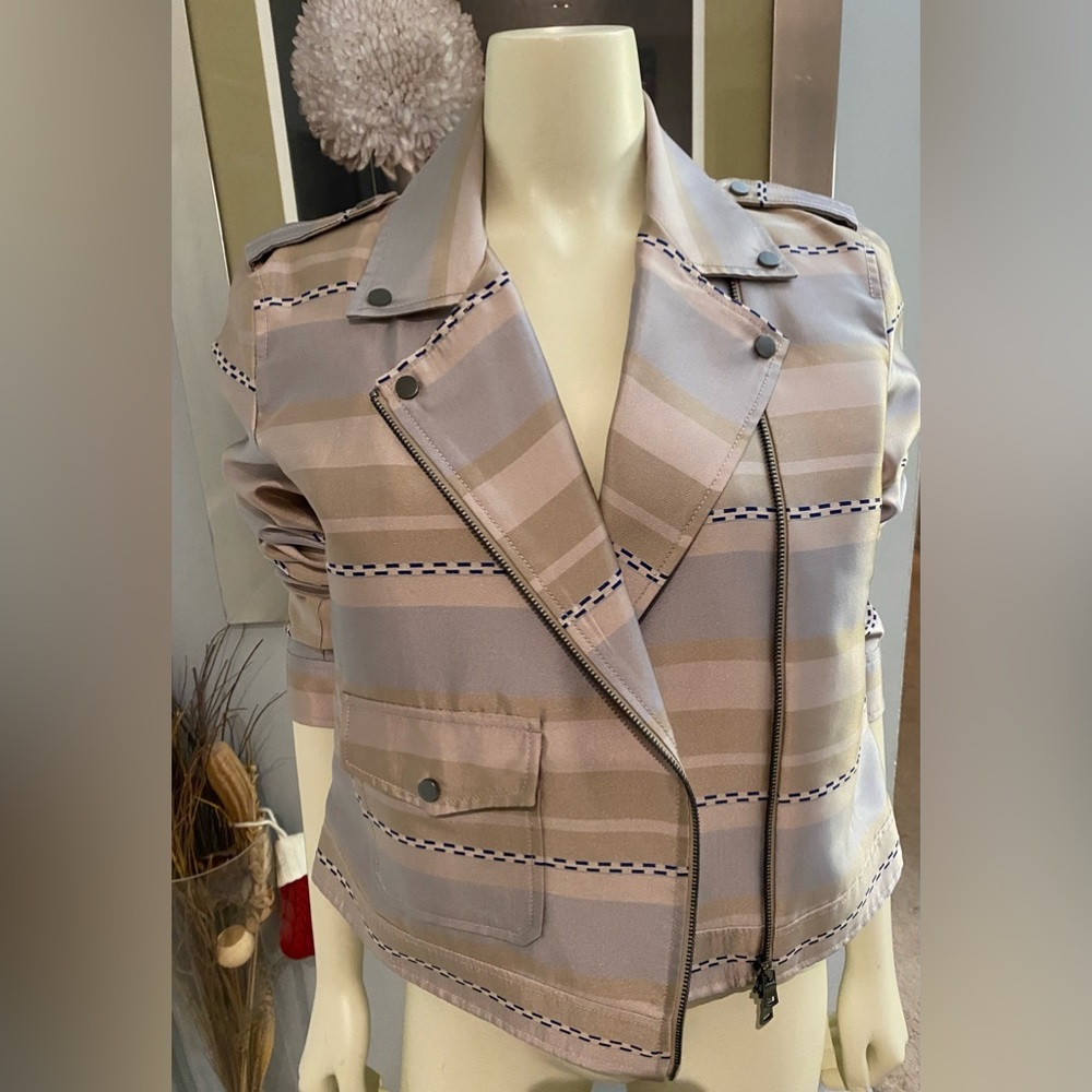 Armani Exchange Business Moto Jacket with side zipper